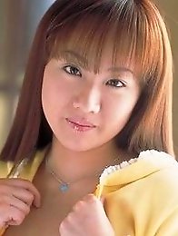 Big tits asian idol Ayami Sakurai posing in lingerie