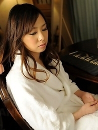 Asuka slipping out of her clothes