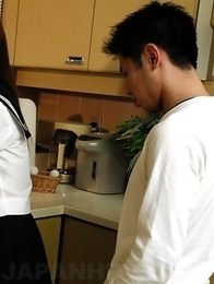 Young Suzuka Ishikawa gives head