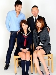 Yuri and Jun like to pose naked